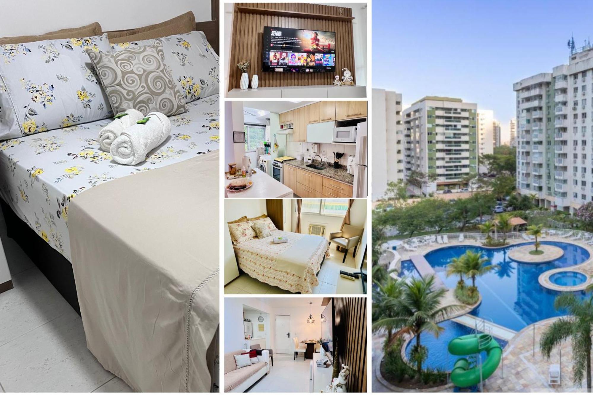 Apto 2 Quartos Com Varanda Em Frente Ao Riocentro Barra Olimpica Wi-fi Rapido Piscina Cozinha Completa E Estacionamento Portaria 24h Sala Homeoffice Brinquedoteca E Parquinho Infantil Ideal Grupos Familias E A Trabalho Rio de Janeiro
